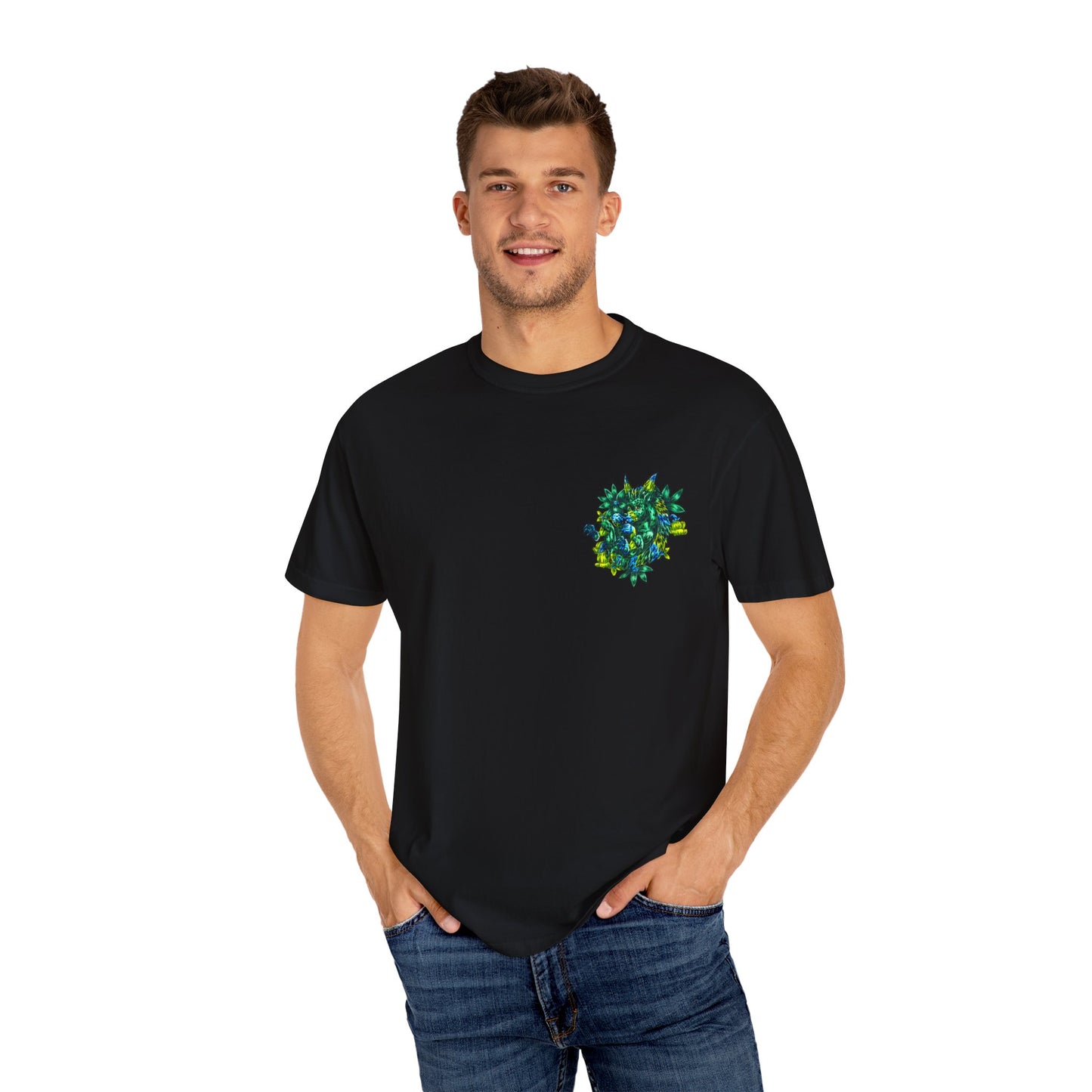 Clover the Hedgehog Unisex Garment-Dyed T-shirt