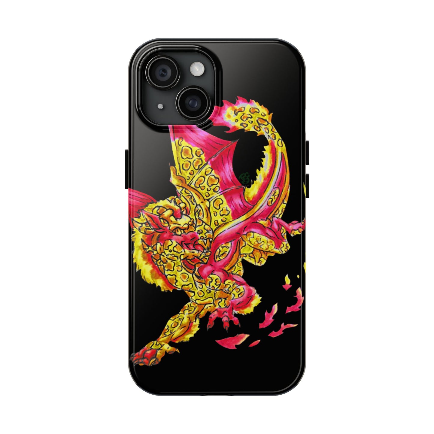 Cutesy Fire Dragon Fly Tough Phone Cases