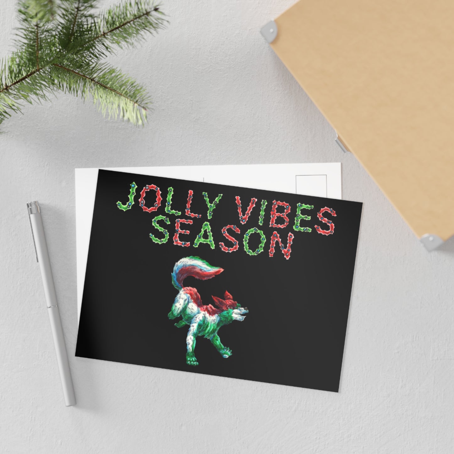 Jolly the She-Wolf Fine Art Postcards