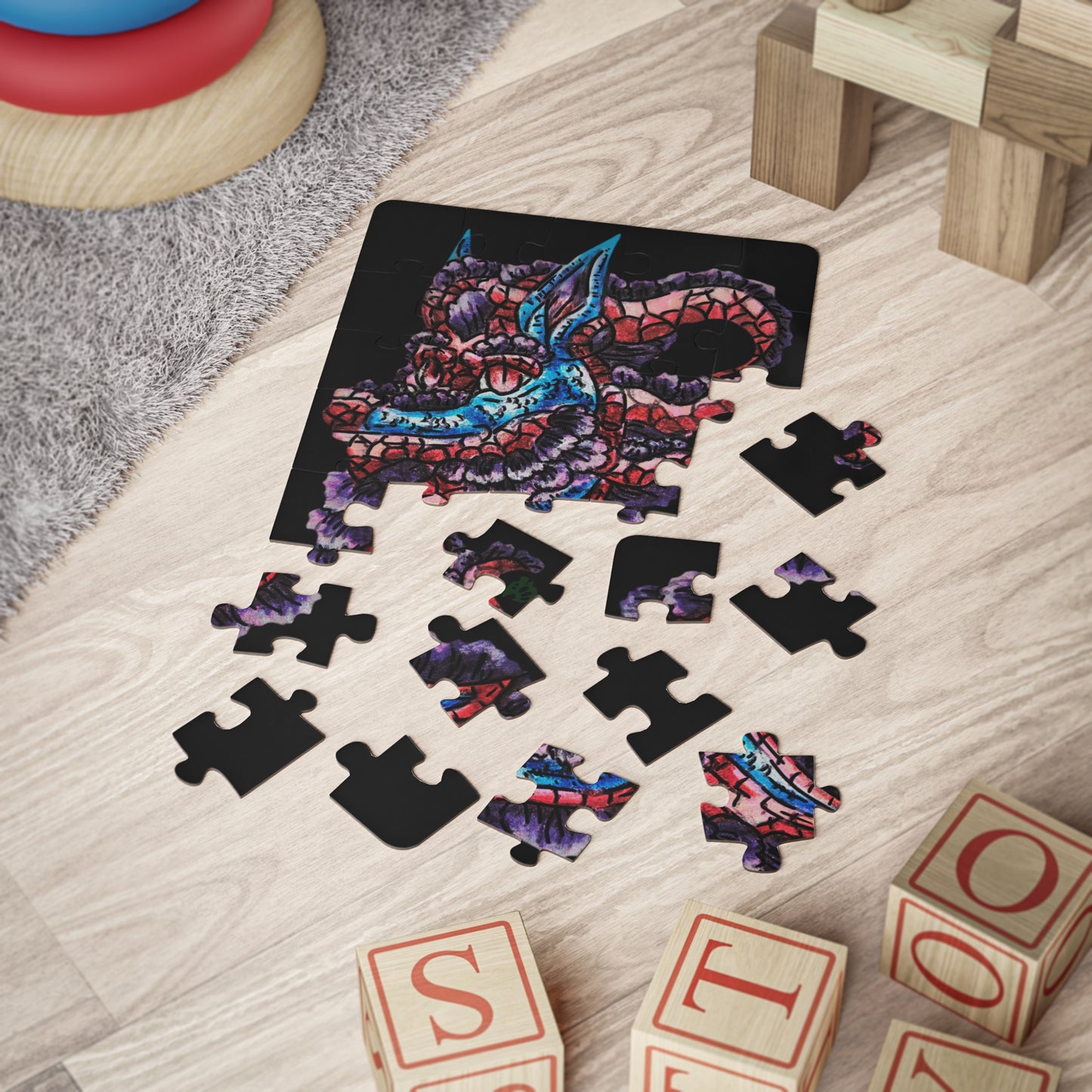 January Dragon Head Kids' Puzzle, 30-Piece