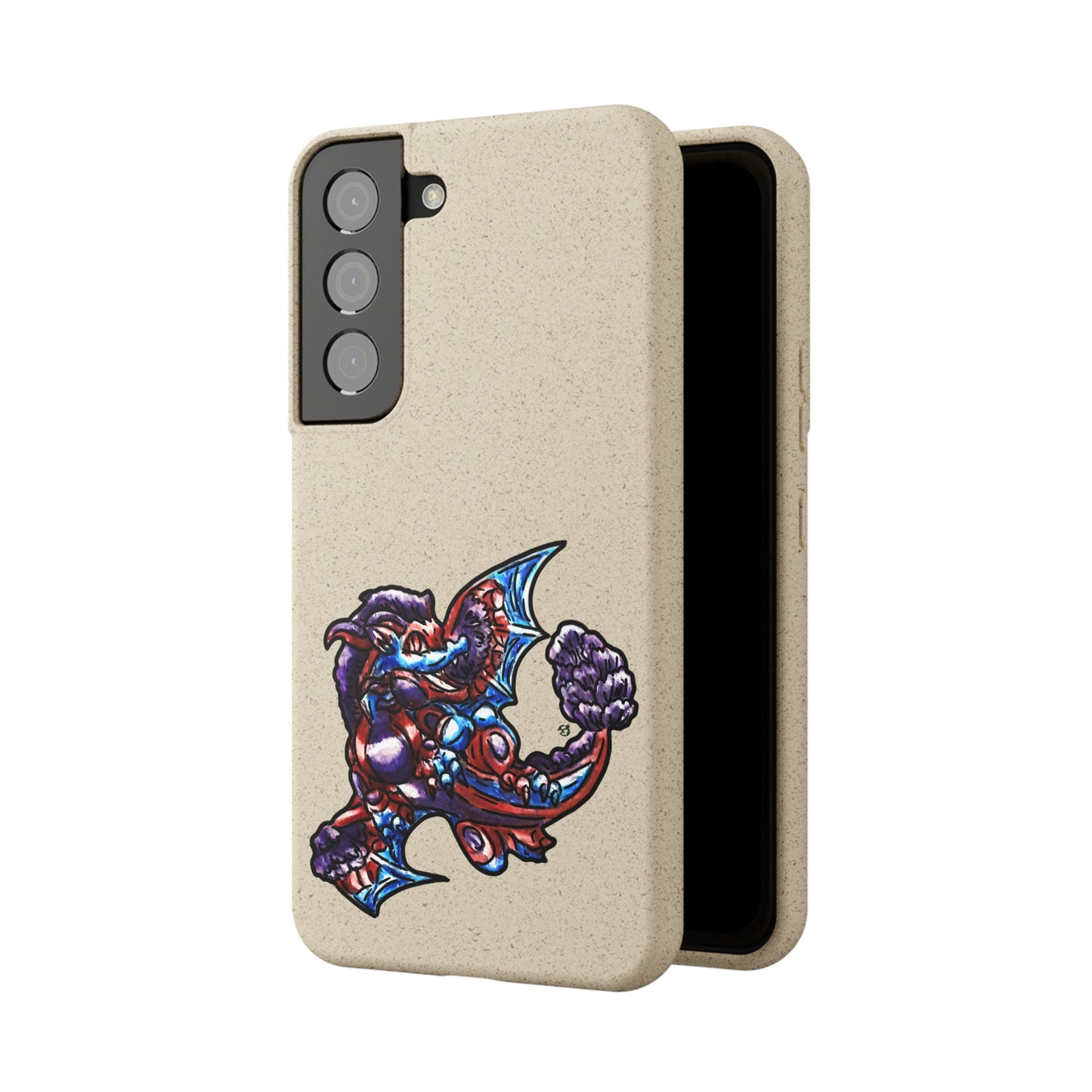 Cutesy January Dragon Twirl Biodegradable Cases