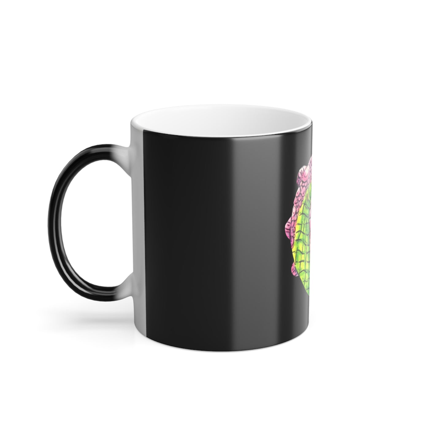 Dimetrodon Head Color Morphing Mug, 11oz