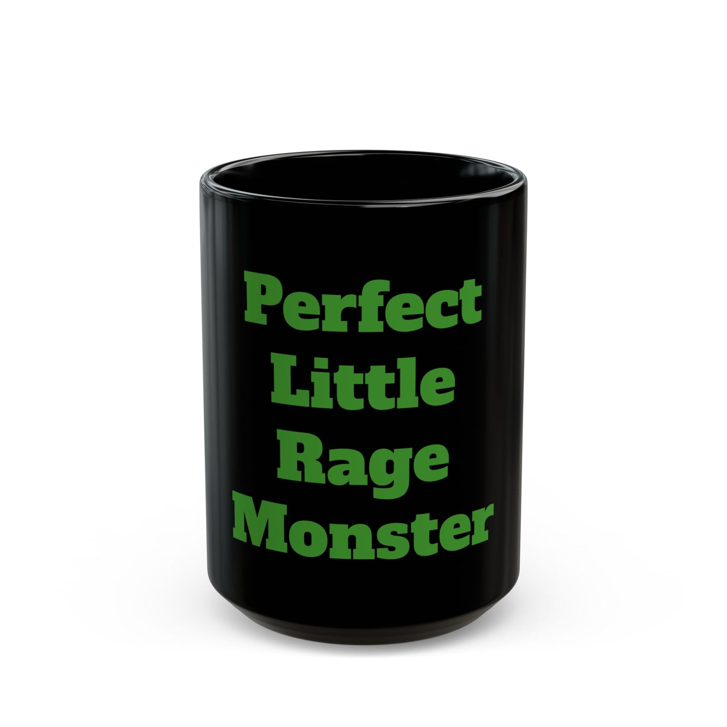 Perfect Little Rage Monster Mug 15oz Black Coffee Cup