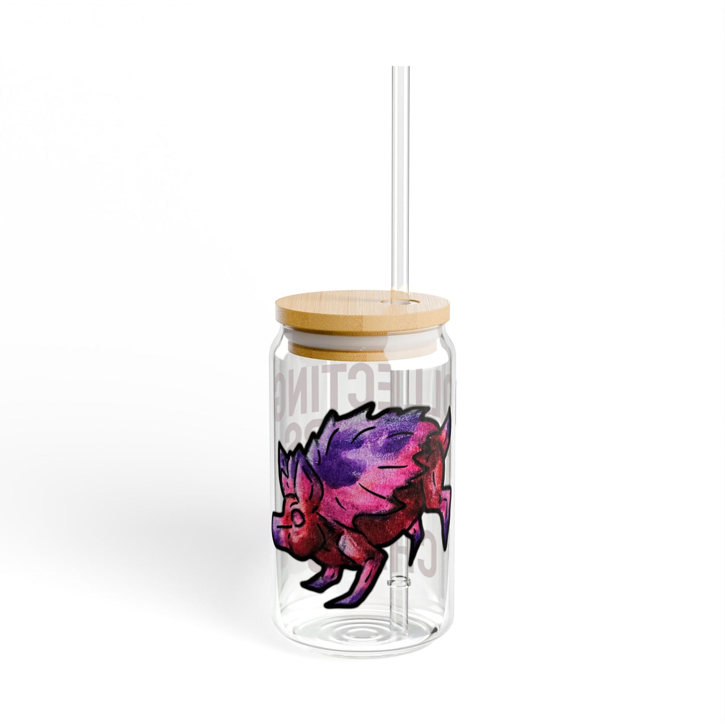 Chibi Azalea the Hedgehog- Collecting- Chibi Hedgehog- Cute Animal -Glass Tumbler 16oz