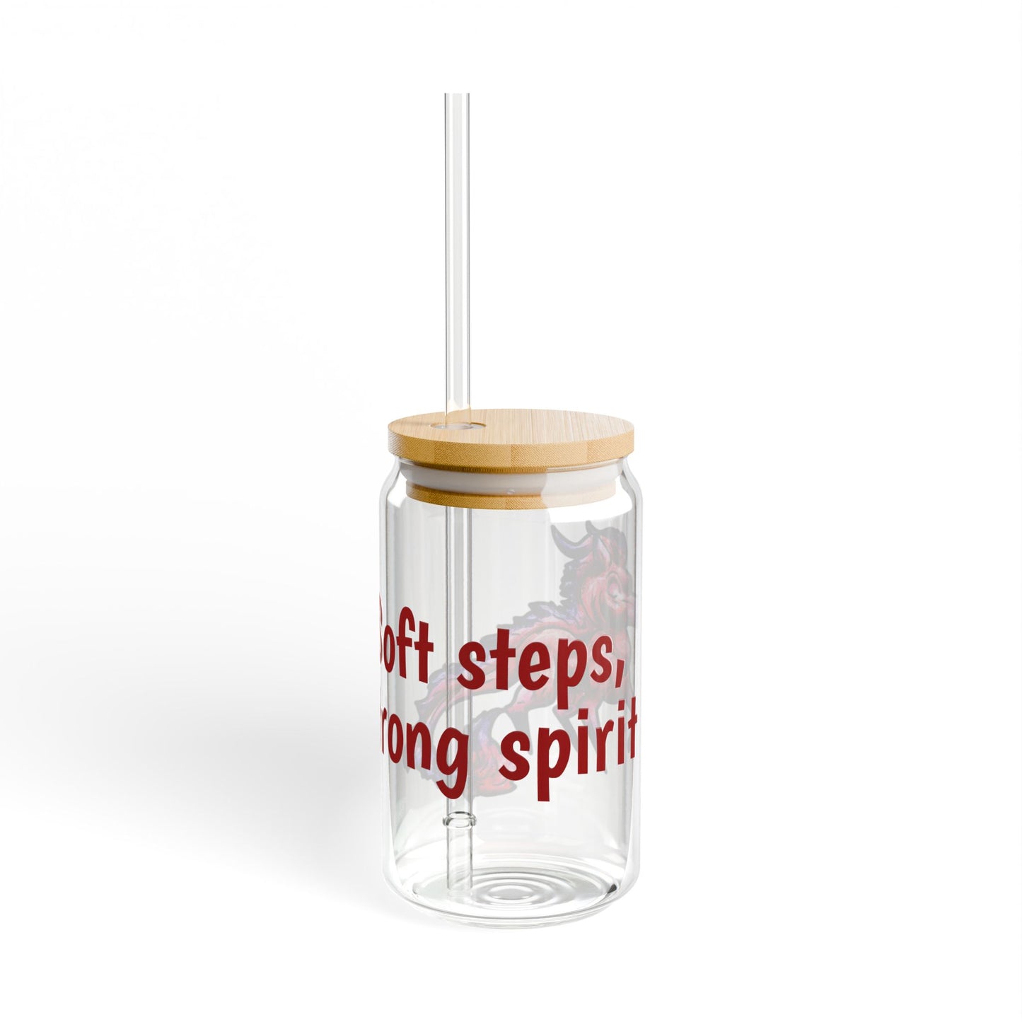 Myer the Kirin- Soft steps, strong spirit- Chibi Kirin- Cute Animal - Sipper Glass, 16oz