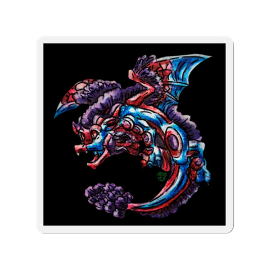 Cutesy Dragon Dive Die-Cut Magnets