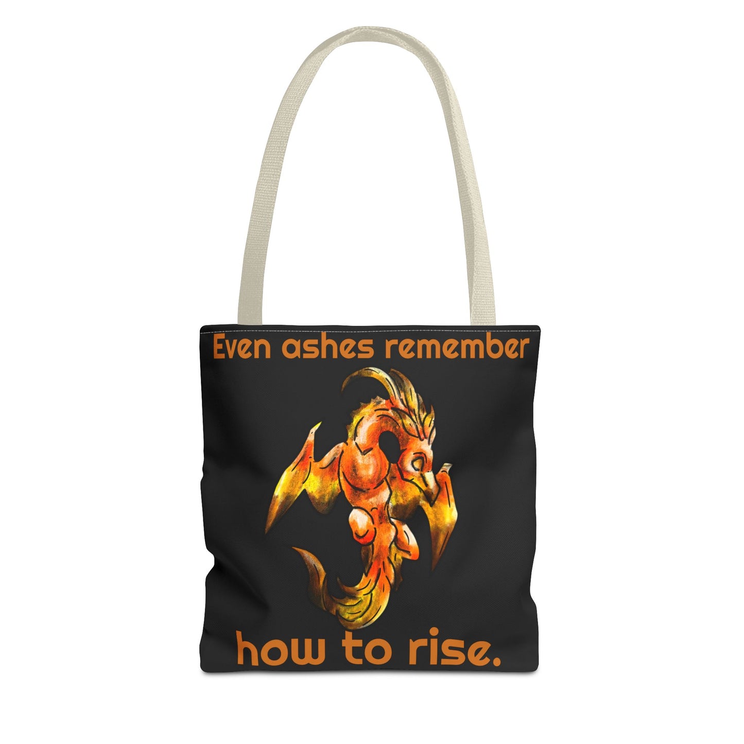 Chibi Cayene the Pheonix- Fantasy Bird Illustration- Majestic Phoenix- Two-toned Tote Bag