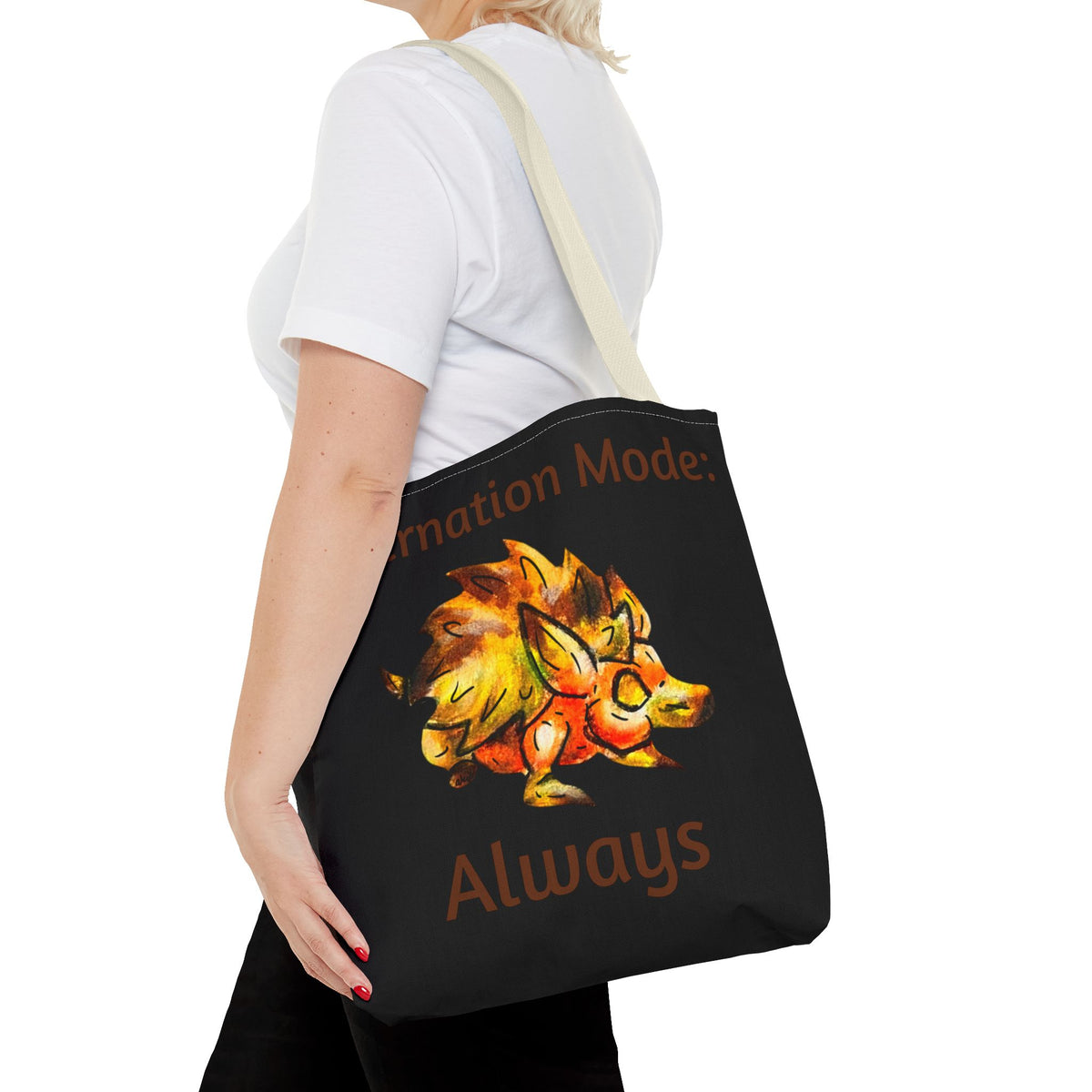 Chibi Aster the Hedgehog- Chibi Hedgehog- Cute Animal -Double-sided Tote Bag
