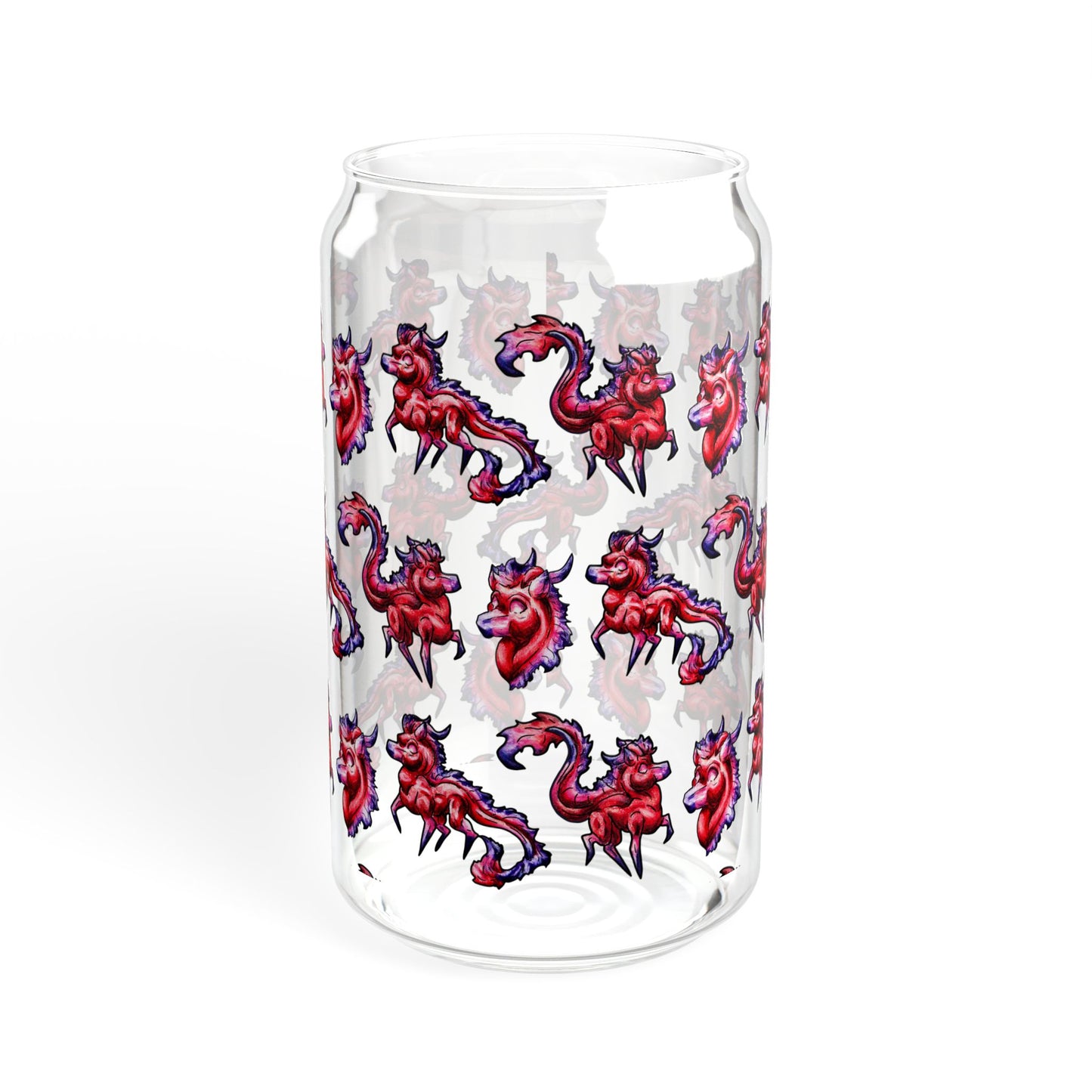 Myer the Kirin Pattern- Chibi Kirin- Cute Animal - Sipper Glass, 16oz