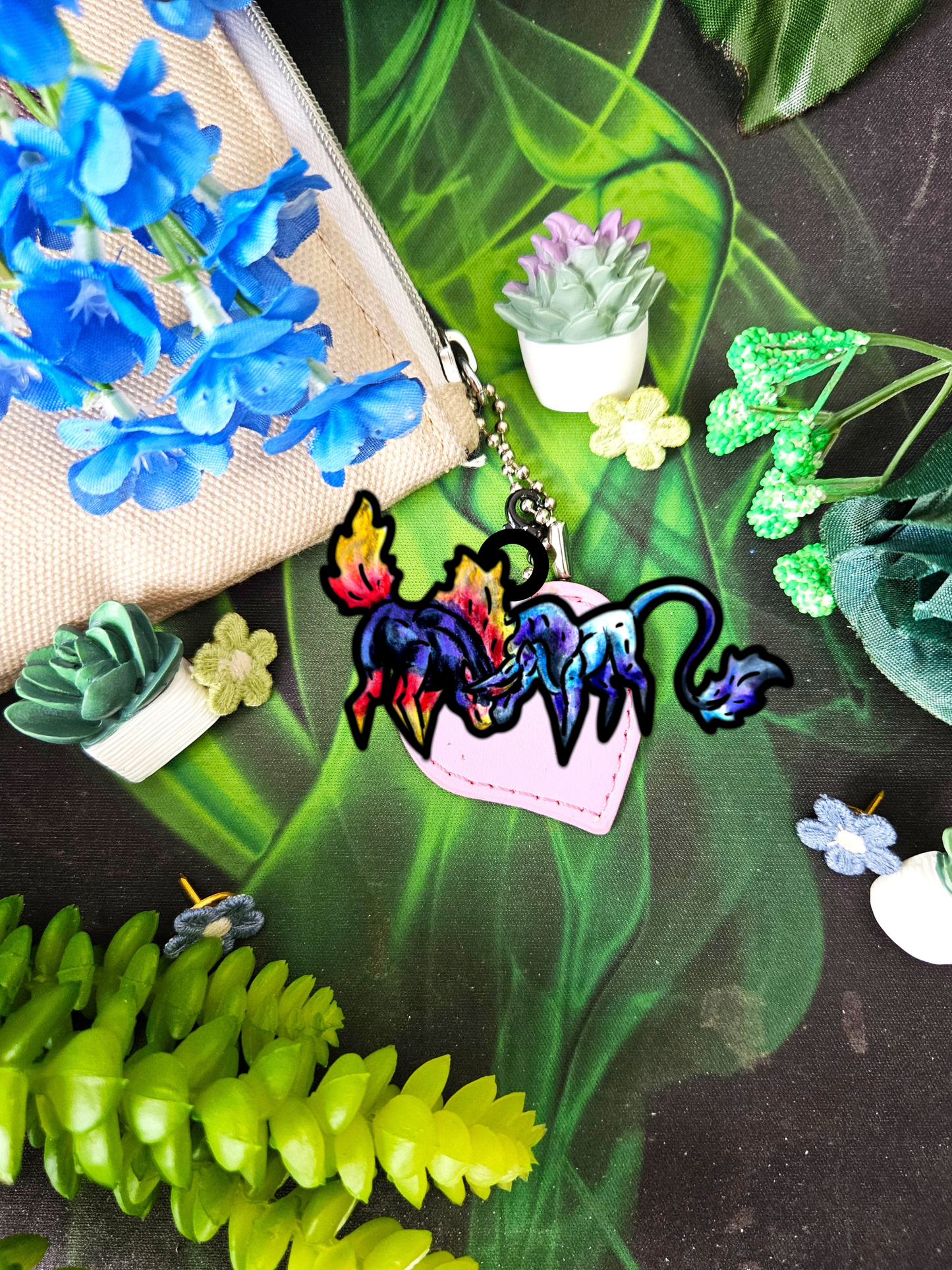 Chibi Nightmare & Unicorn 4pk Shrink Charms