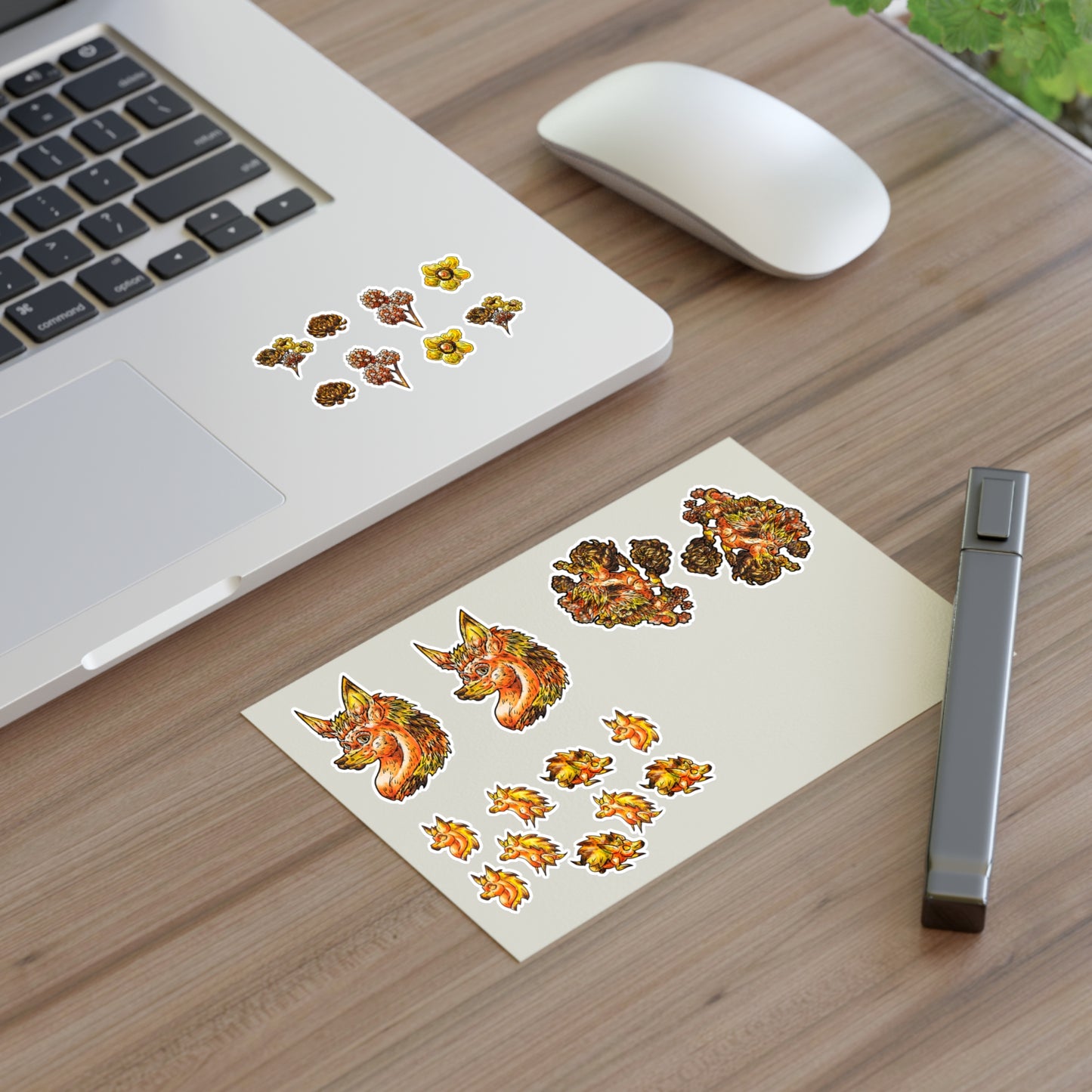 Aster the Fall Hedgehog Sticker Sheets 6"x4"