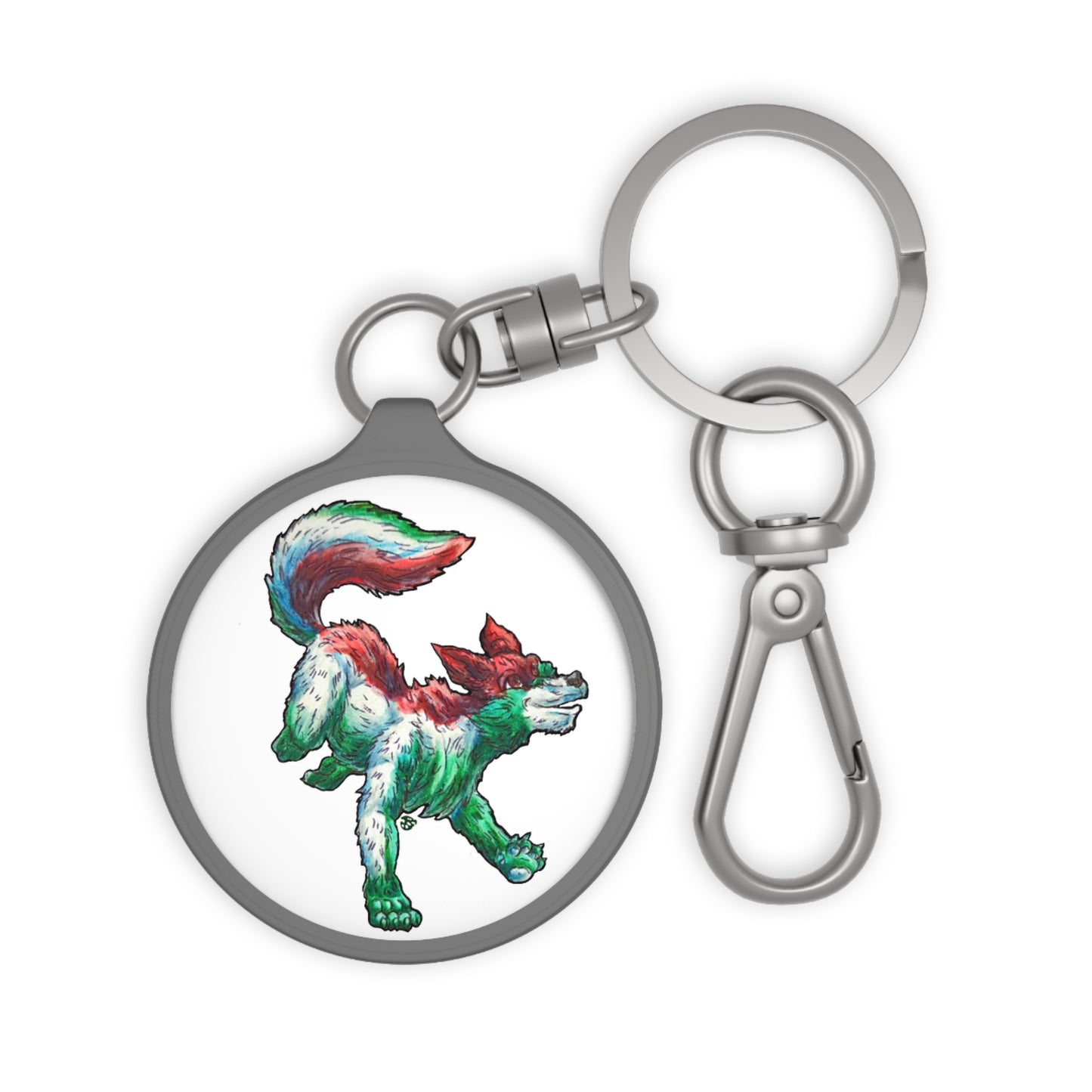 Jolly the She-wolf Keyring Tag