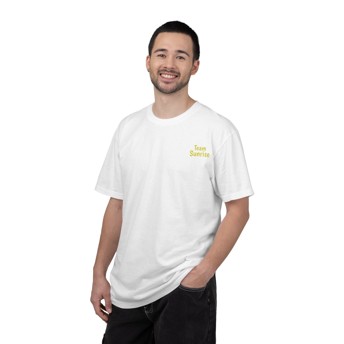Team Sunrise Hippocampus – Golden Ocean Fantasy Art – Warm Fantasy Sea Creature Art- T-shirt