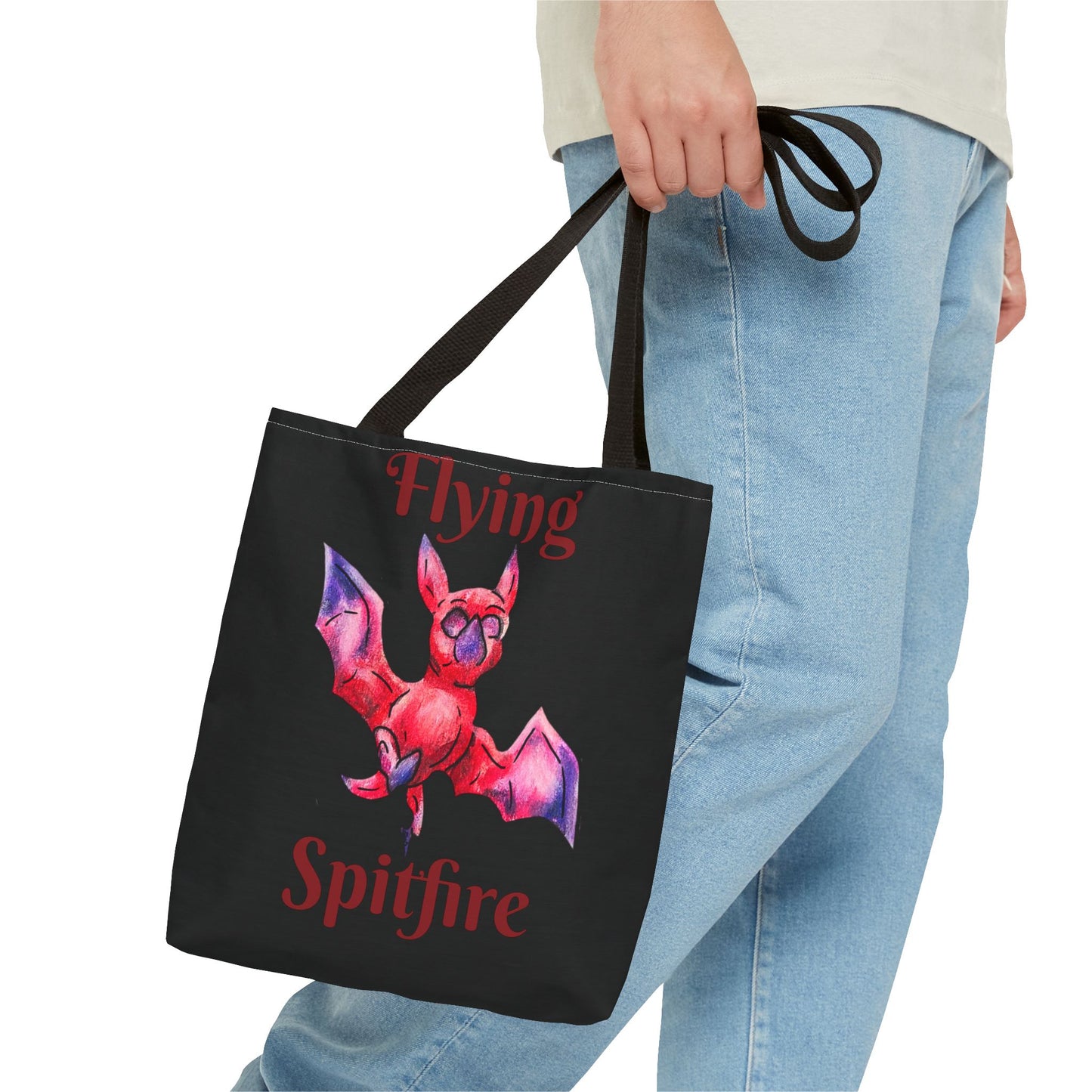 Chibi Myra the Bat- Chibi Bat- Cute Animal -Double-sided Tote Bag
