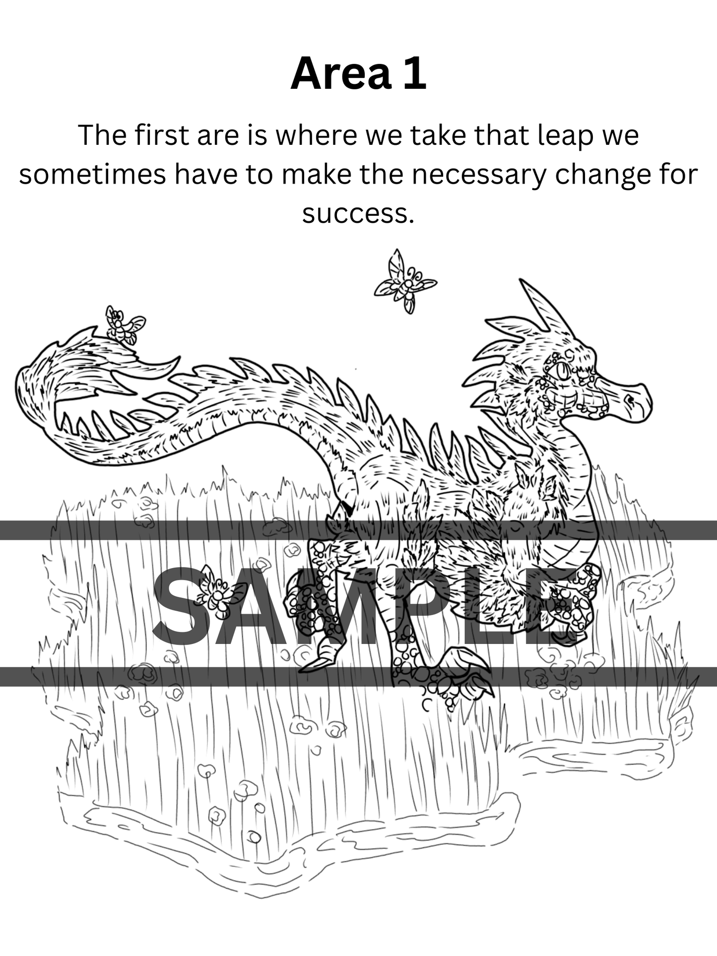 Caena Adventure DIGITAL DOWNLOAD Line Art Version