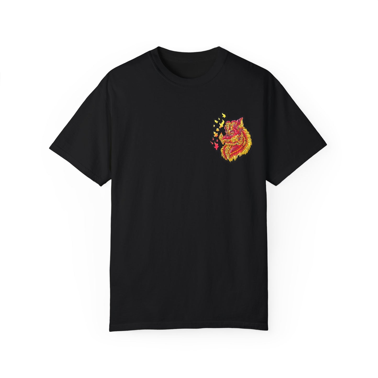 Fire Dragon Head 2 Unisex Garment-Dyed T-shirt