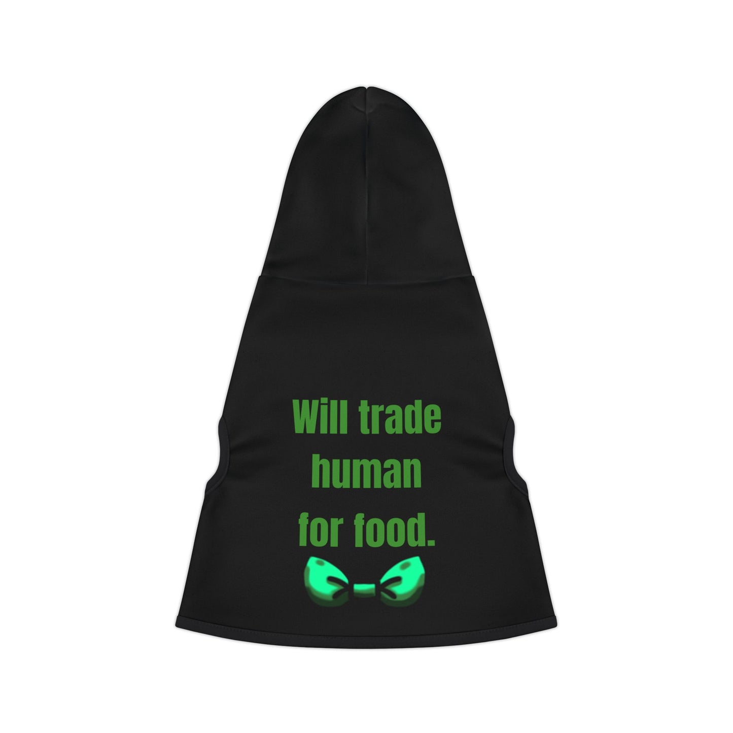 Will Trade Human for Food Pet Hoodie - Funny Dog or Cat Hoodie - Boy