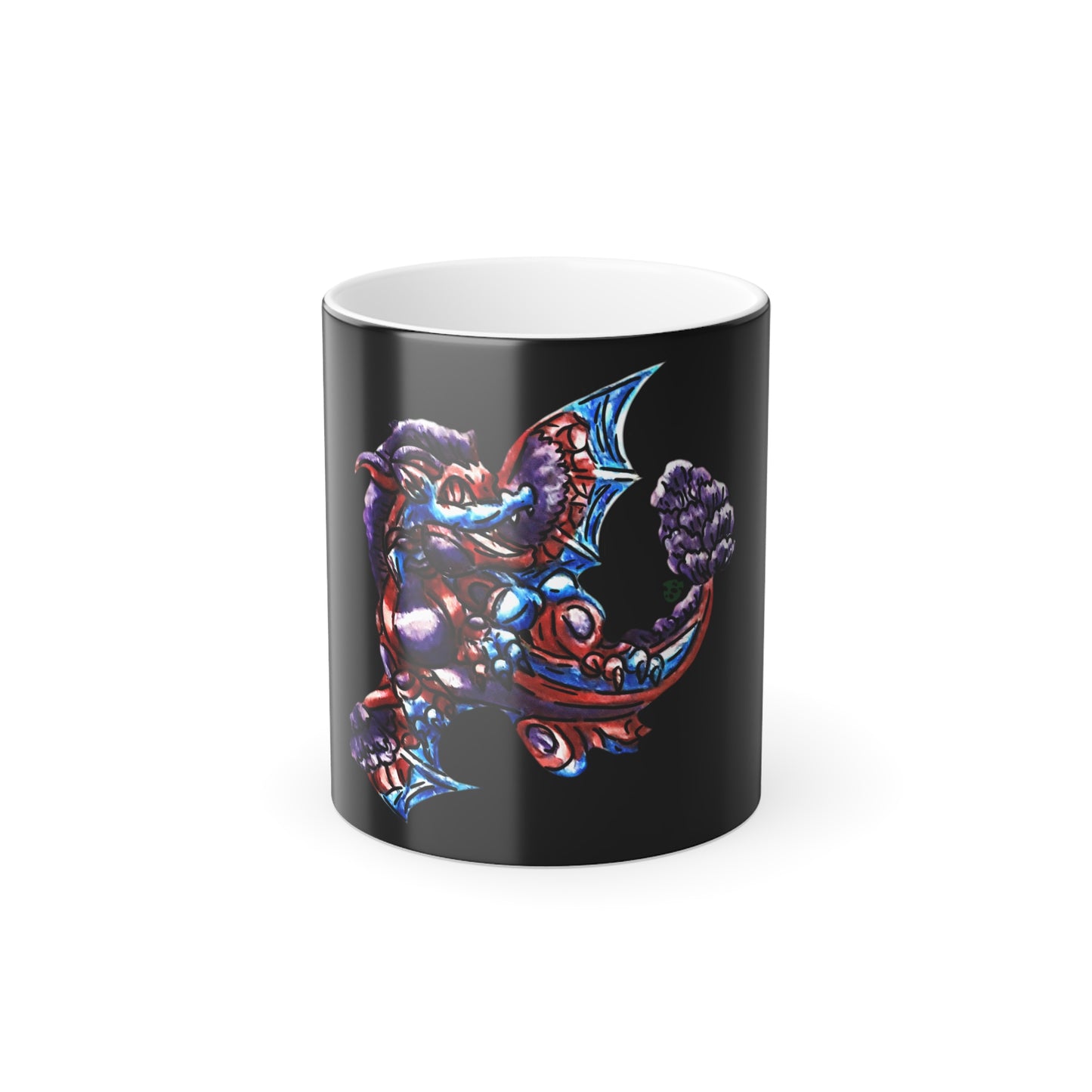 Cute January Dragon Twirl Color Morphing Mug, 11oz