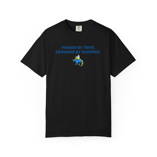 Chibi Summer Dragon- Forged & Crowned- Summer Fantasy- Sunlit Tide Dragon- T-Shirt