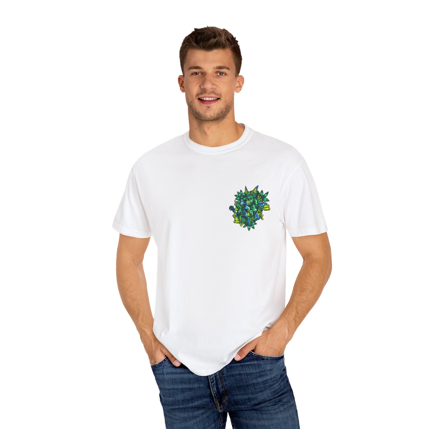Clover the Hedgehog Unisex Garment-Dyed T-shirt