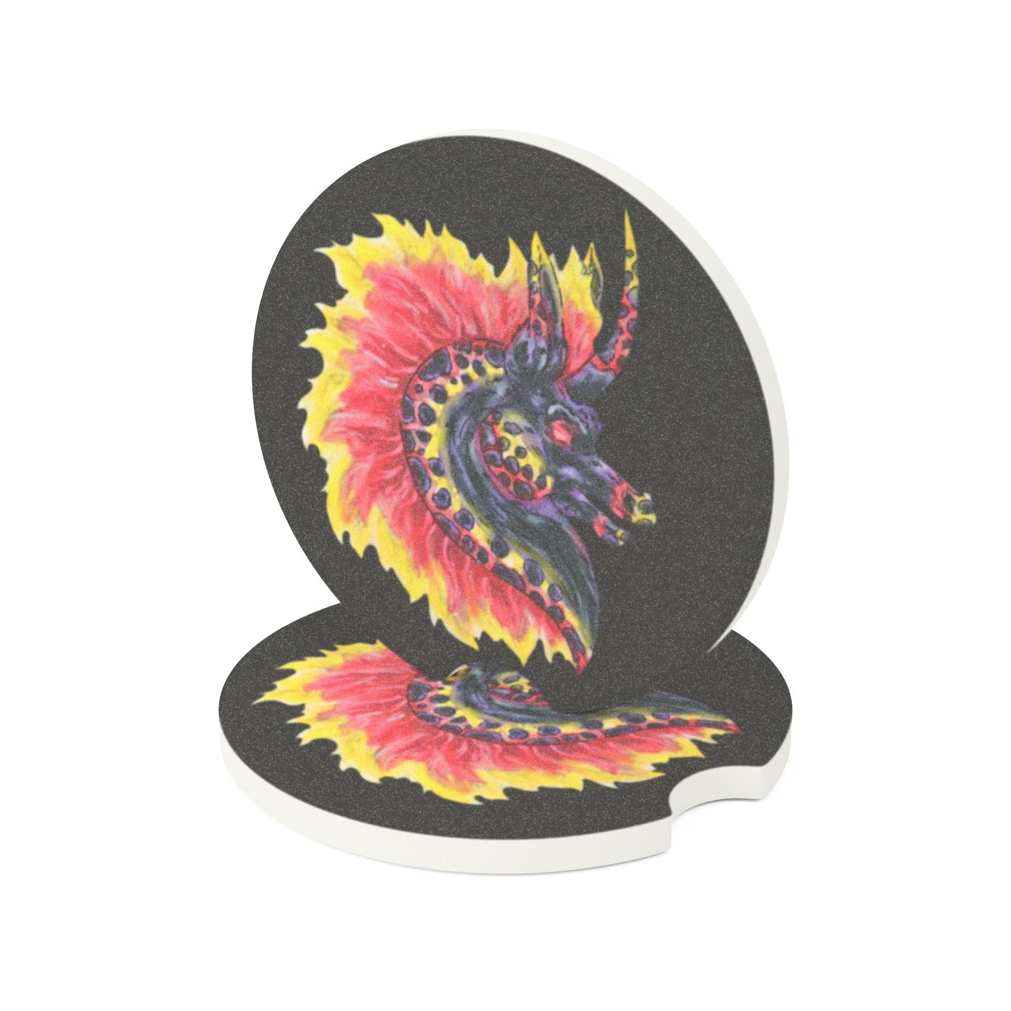 Nightmare Head Soapstone Car Coaster 2 PC