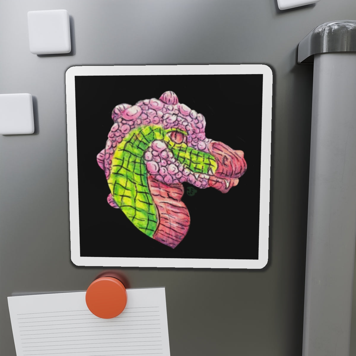 Dimetrodon Head Die-Cut Magnets