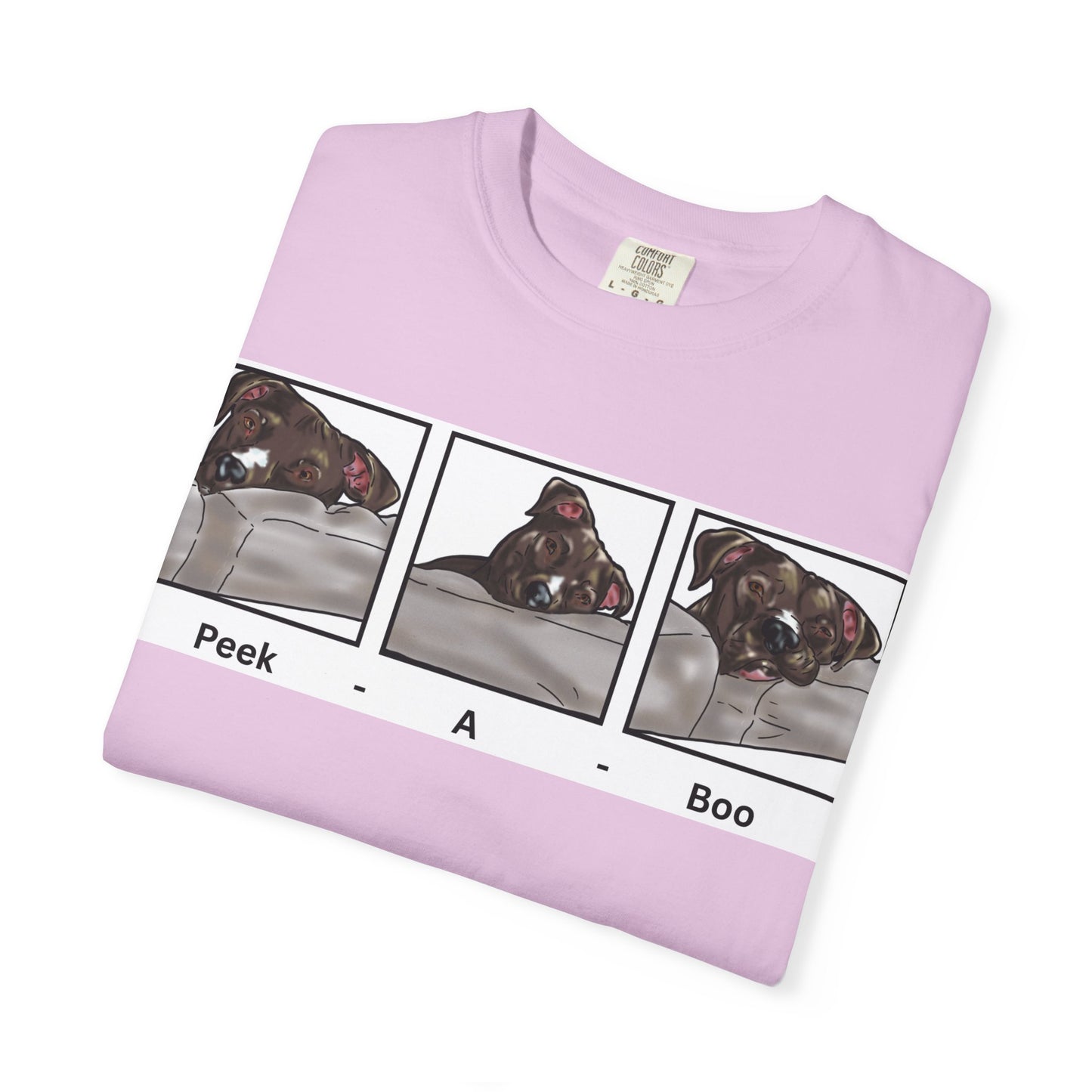 Peek A Boo Dog Shirt – Funny Dog Lover Tee – Cute Dog Mom Gift – Dog Dad Shirt – Rescue Dog Humor Shirt – Animal Lover Gift Idea