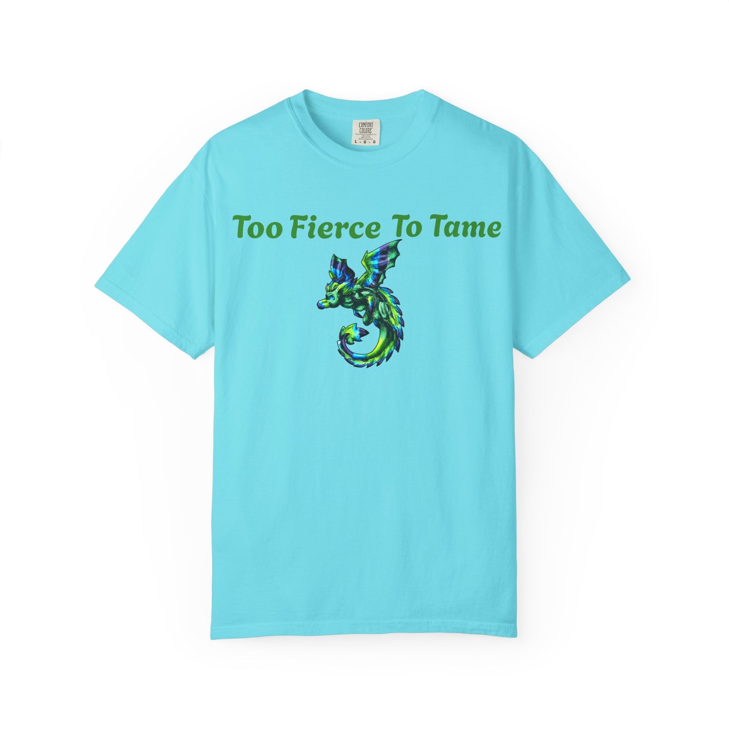 Arlith- Emerald Dragon – Aggressive Green Fantasy Dragon –Too fierce to tame T-shirt – Mythical Creature– Dragon Lover Gift