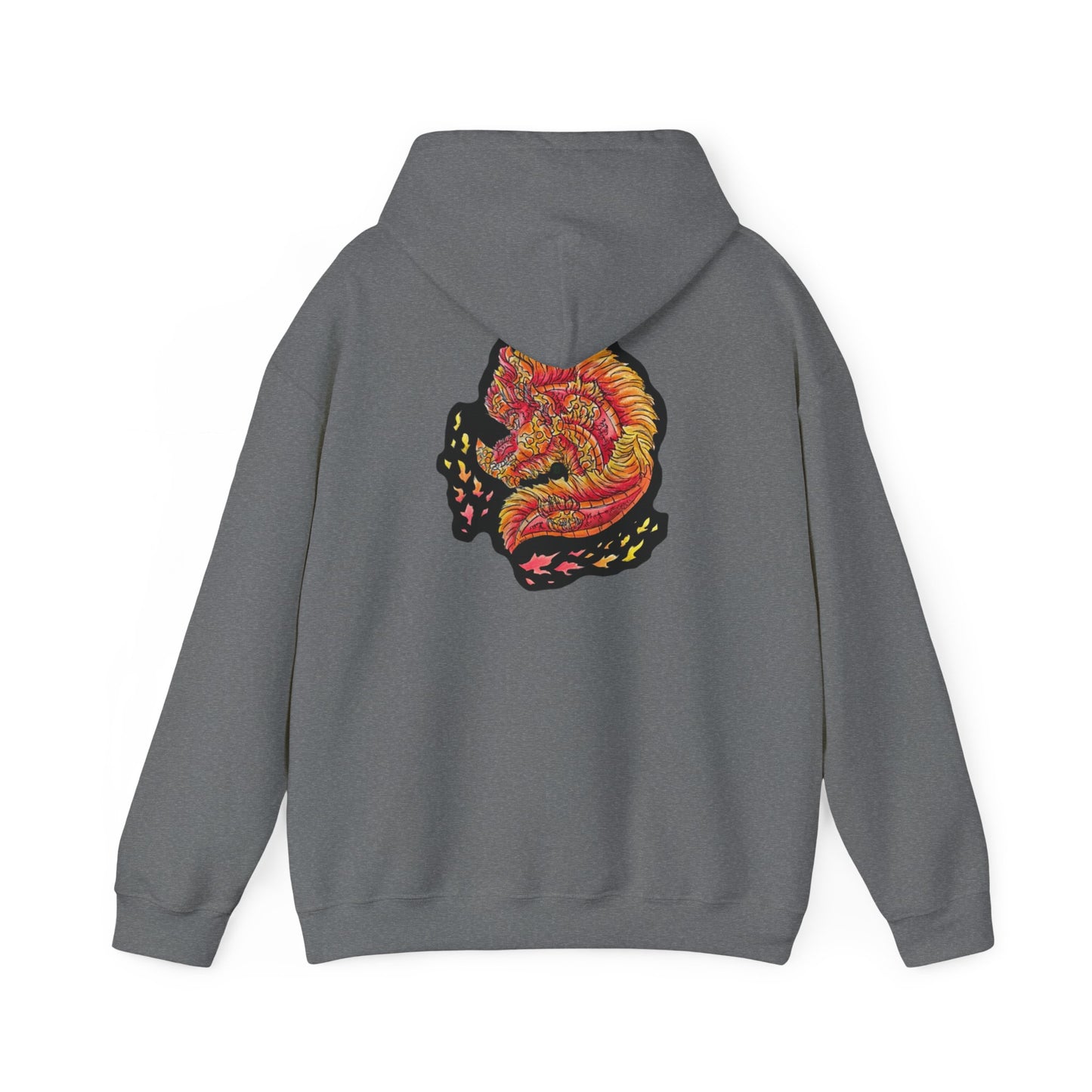 Fire Dragon Head Unisex Heavy Blend™ Hooded Sweatshirt