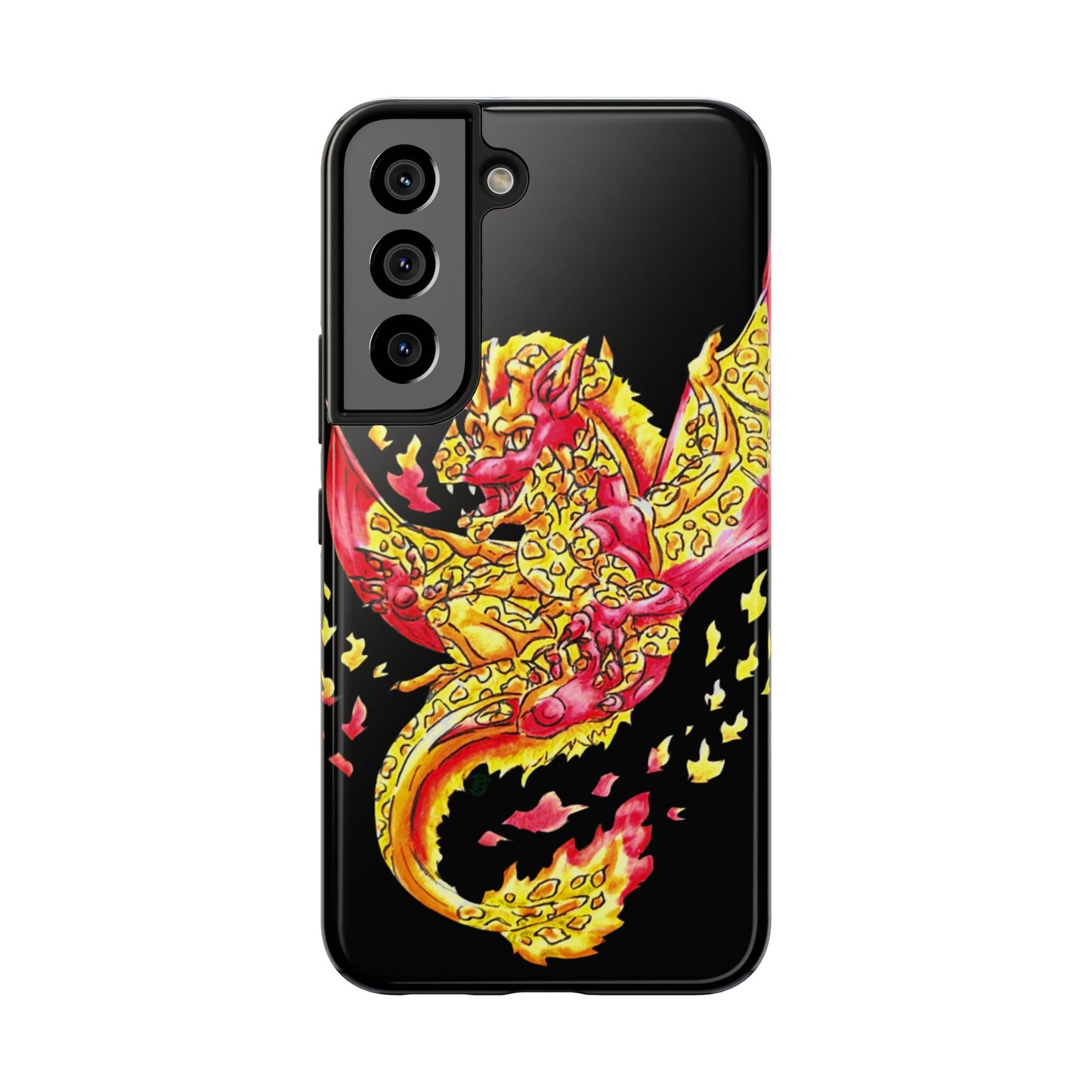 Cutesy Fire Dragon Float Tough Phone Cases