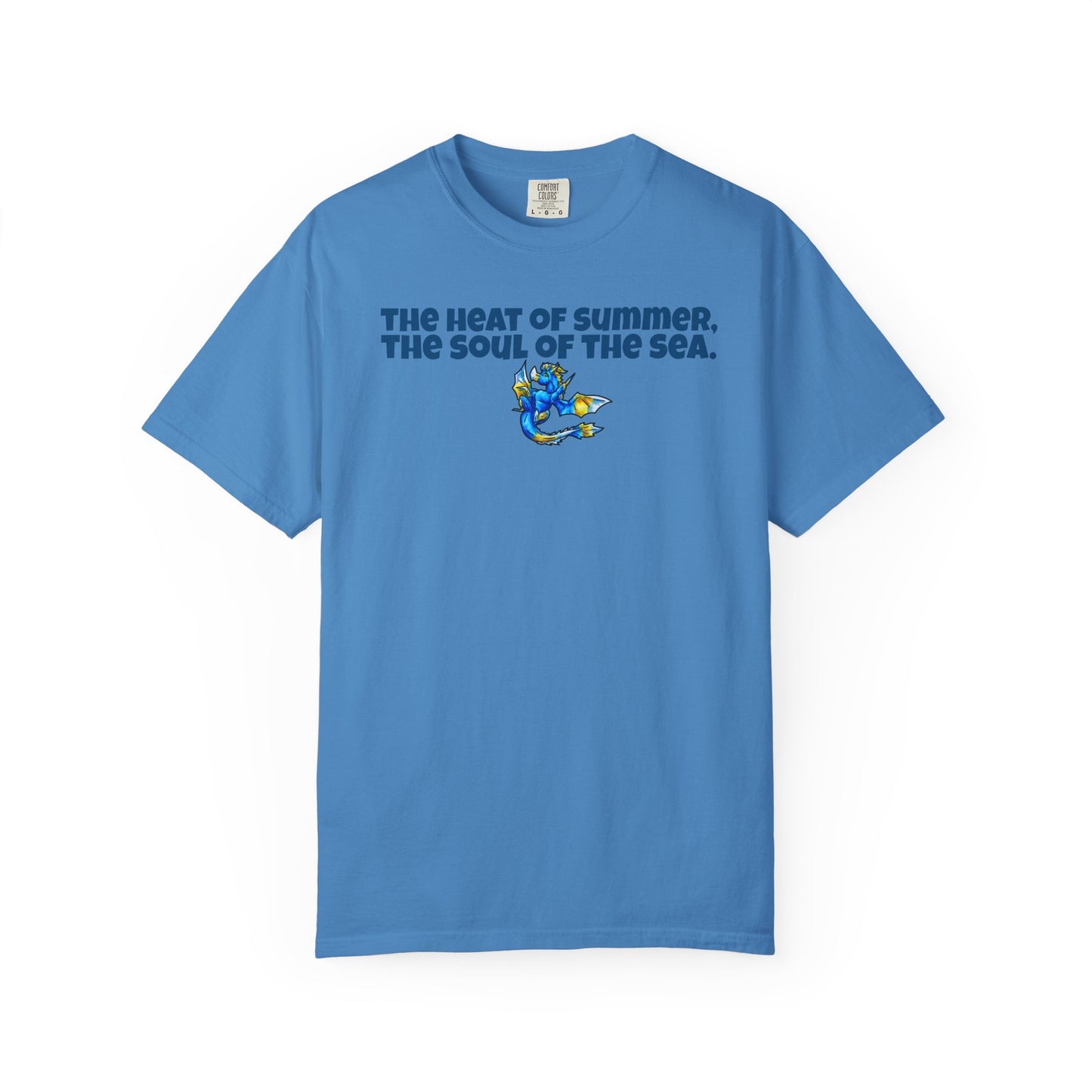 Chibi Summer Dragon- Heat & Soul- Summer Fantasy- Sunlit Tide Dragon- T-Shirt