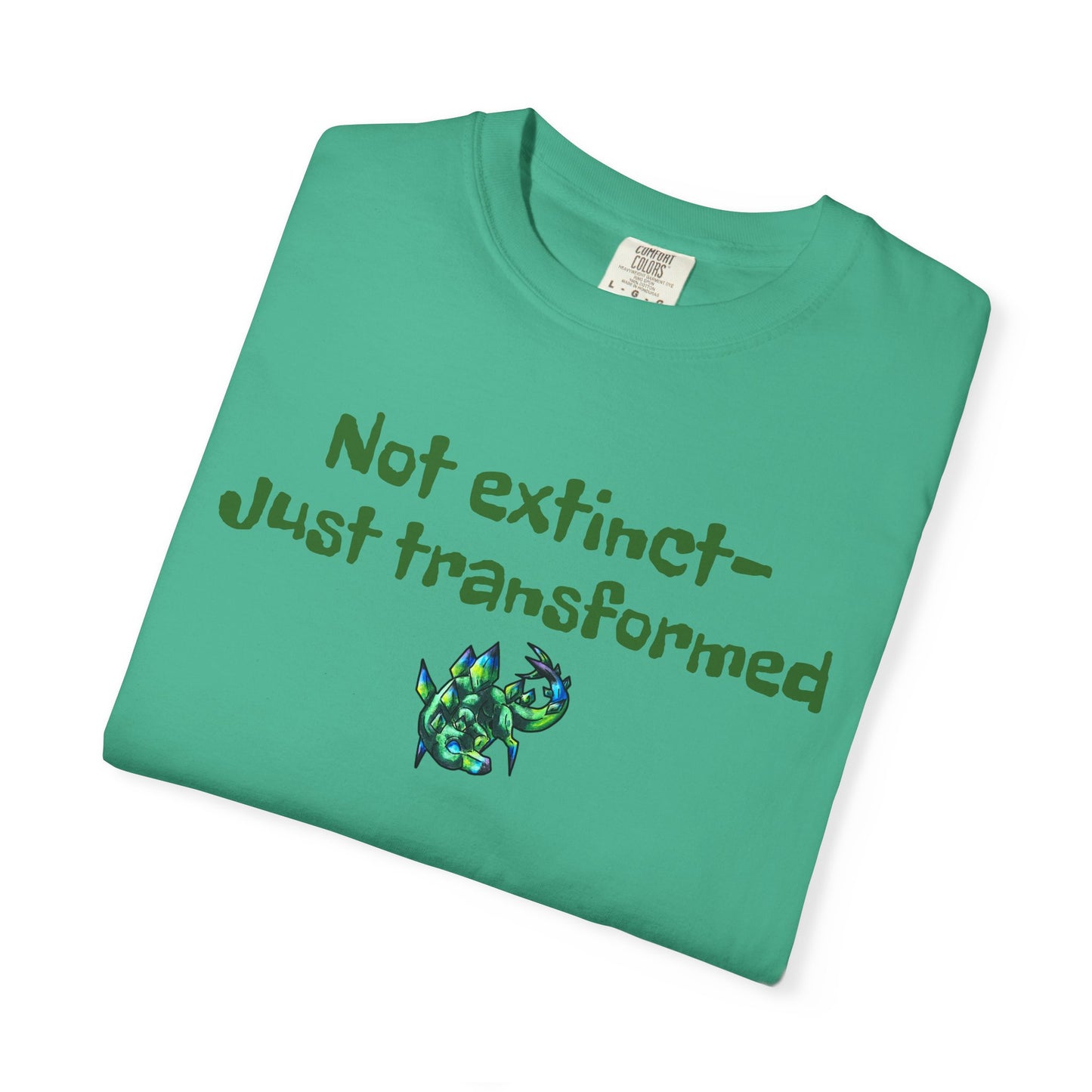 Chibi Arith the Stegosaurus-Not extinct, transformed- Chibi Dinosaur Art- Prehistoric Creature- T- Shirt