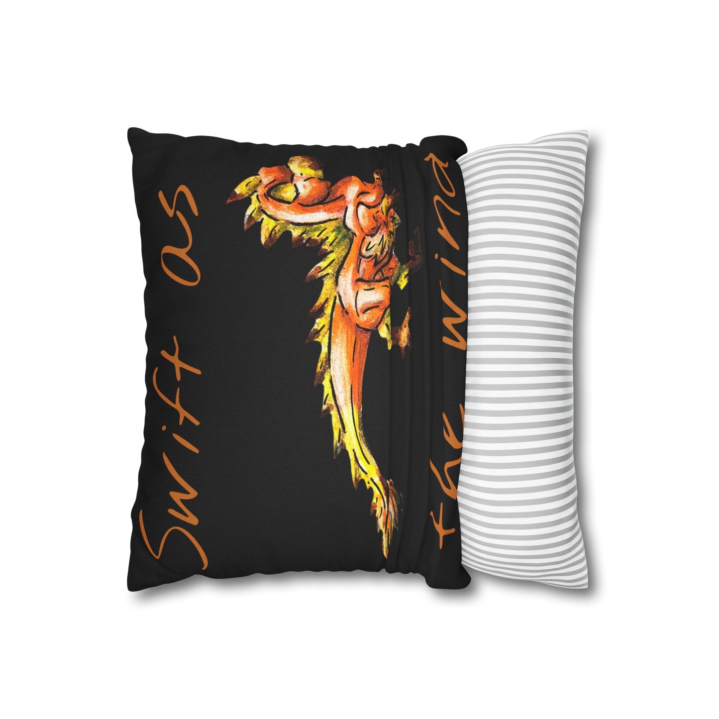 Chibi Caena the Raptor- Dinosaur art- Prehistoric- Double-sided Pillowcase