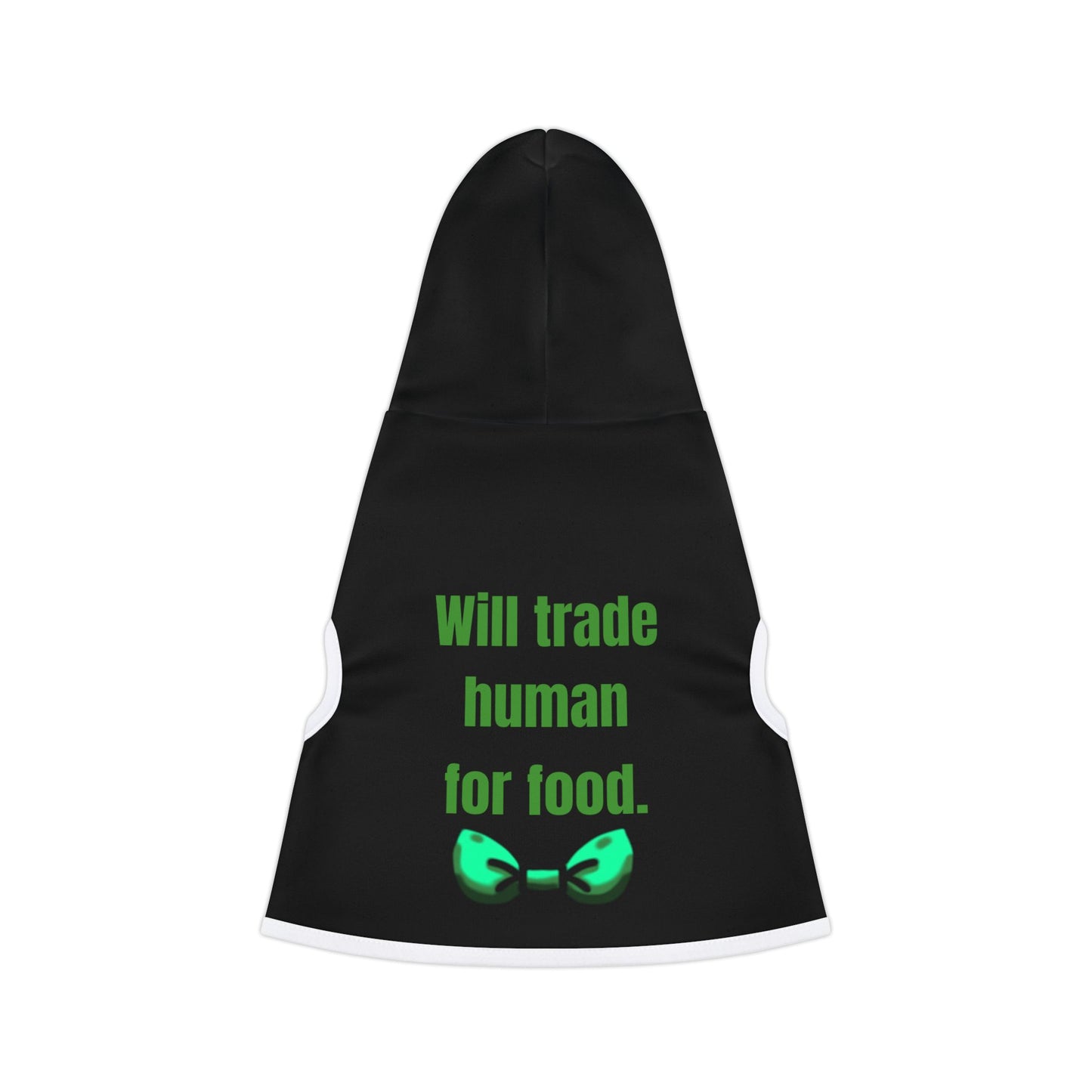 Will Trade Human for Food Pet Hoodie - Funny Dog or Cat Hoodie - Boy