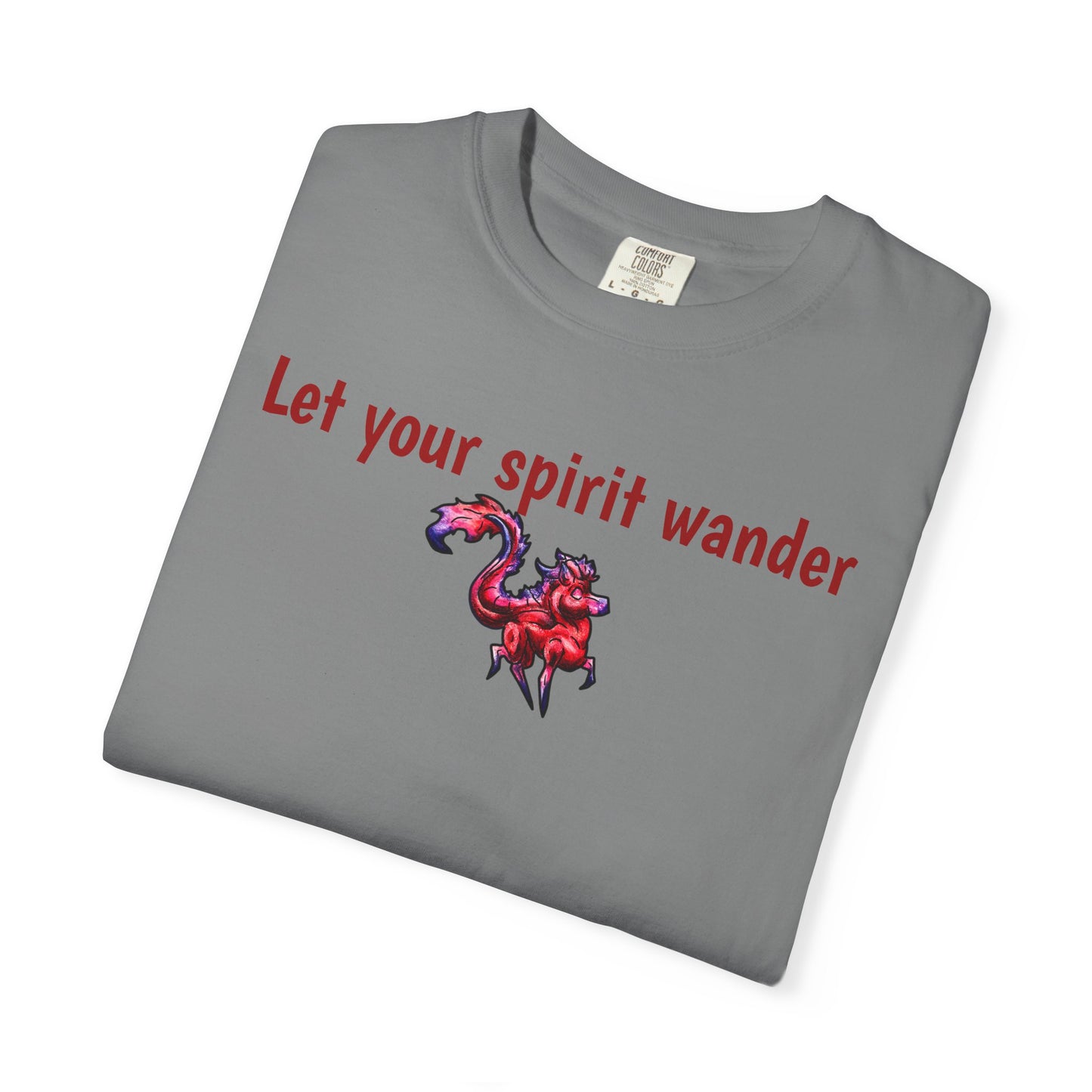 Chibi Myer the Kirin- Let your spirit wander T-shirt- Fantasy Nature- Mythical Creature- Kirin Lover Gift - Shirt