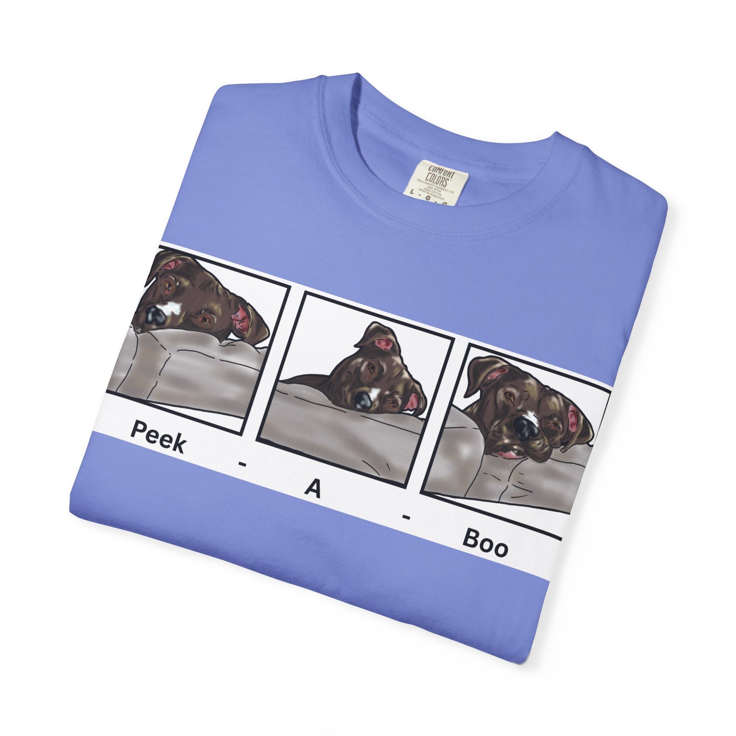 Peek A Boo Dog Shirt – Funny Dog Lover Tee – Cute Dog Mom Gift – Dog Dad Shirt – Rescue Dog Humor Shirt – Animal Lover Gift Idea