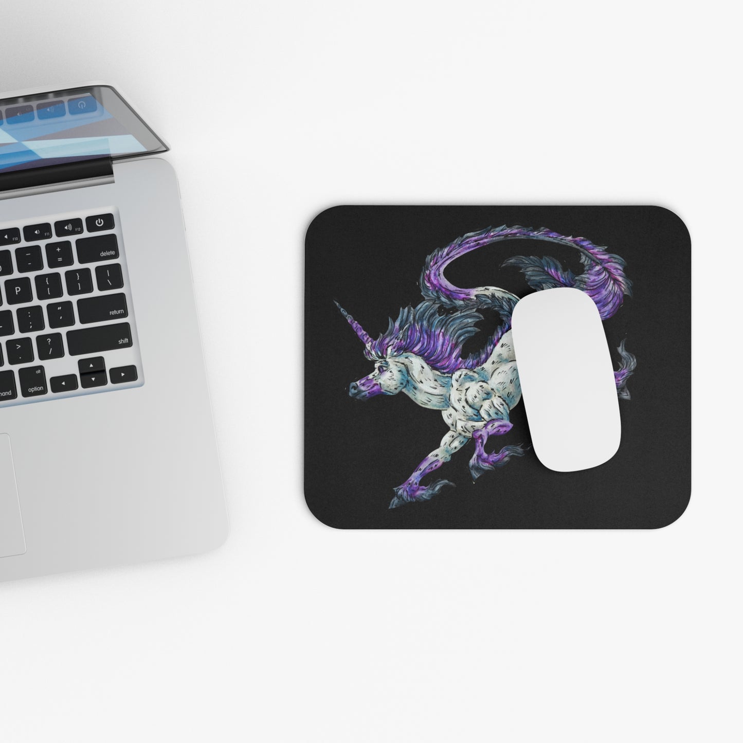 Unicorn Jump Mouse Pad (Rectangle)