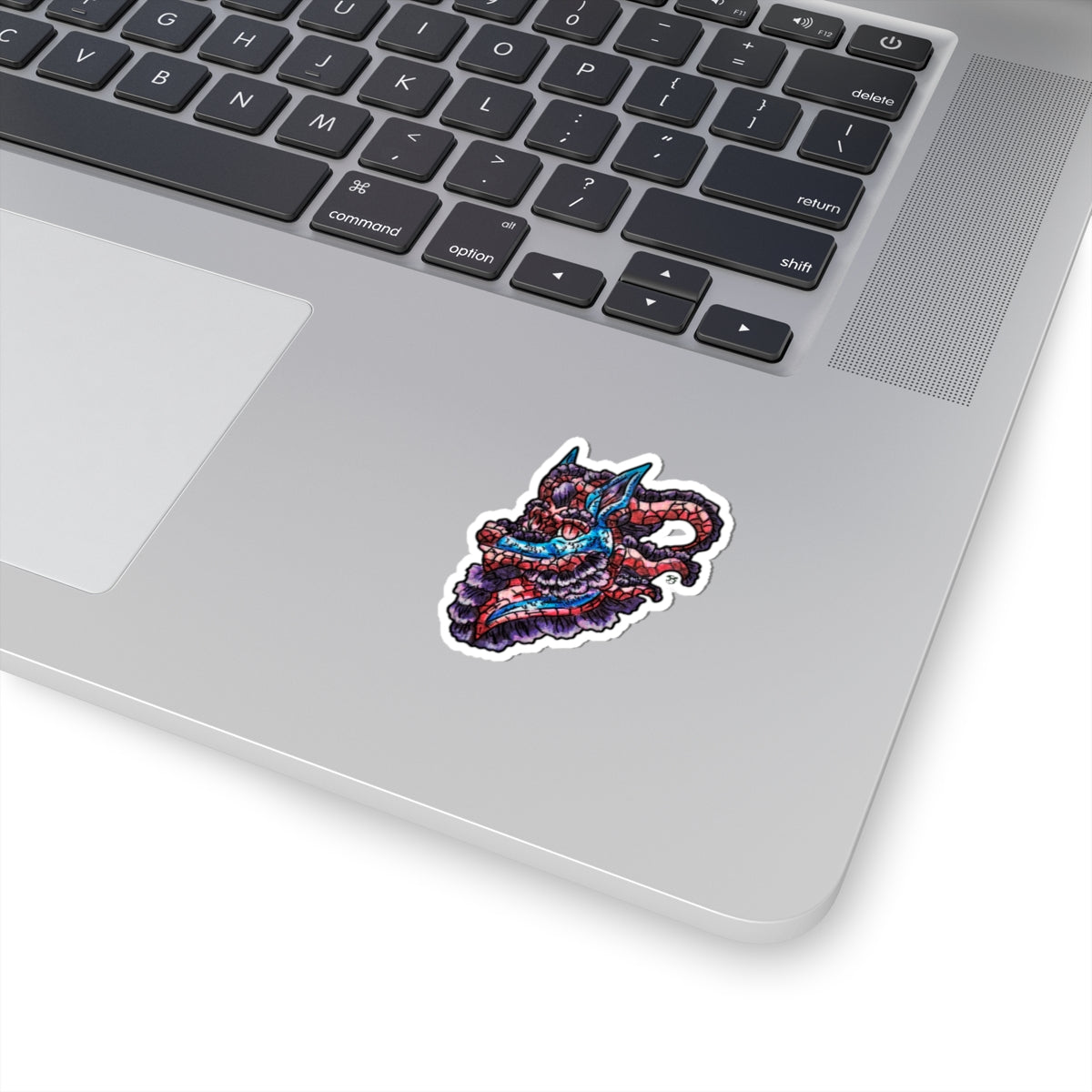 January Dragon Head Kiss-Cut Stickers