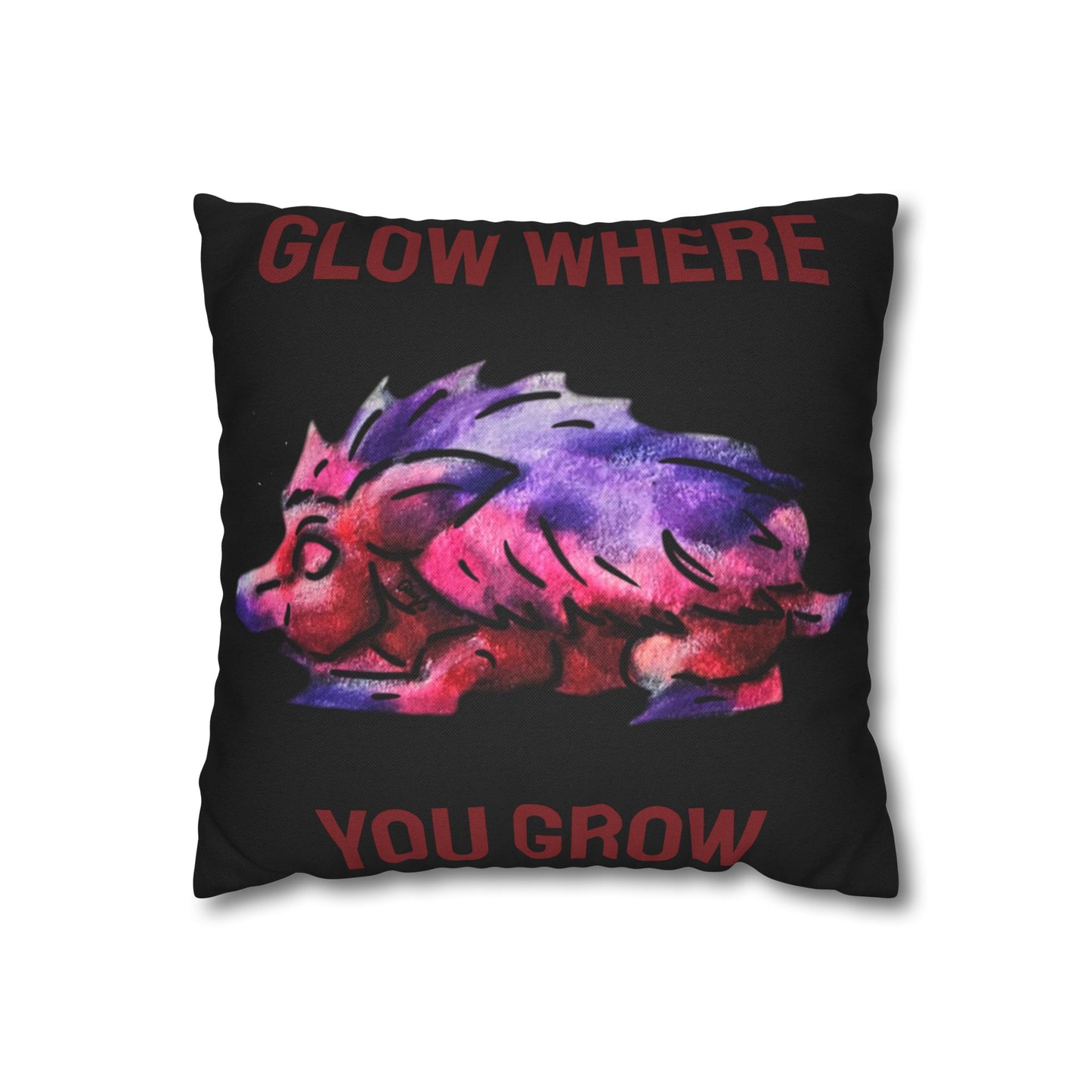 Chibi Azalea the Hedgehog- Chibi Hedgehog- Cute Animal - Double-Sided Pillowcase
