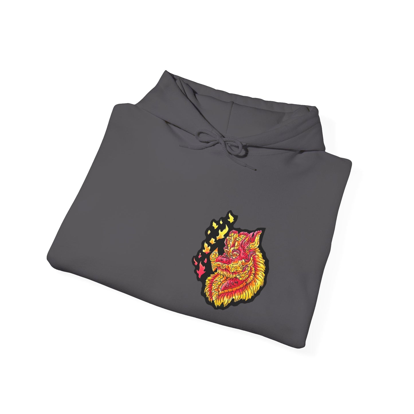 Fire Dragon Head Unisex Heavy Blend™ Hooded Sweatshirt