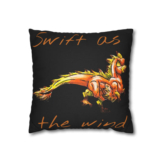 Chibi Caena the Raptor- Dinosaur art- Prehistoric- Double-sided Pillowcase