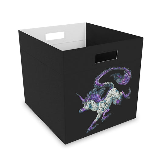 Unicorn Jump Felt Storage Box