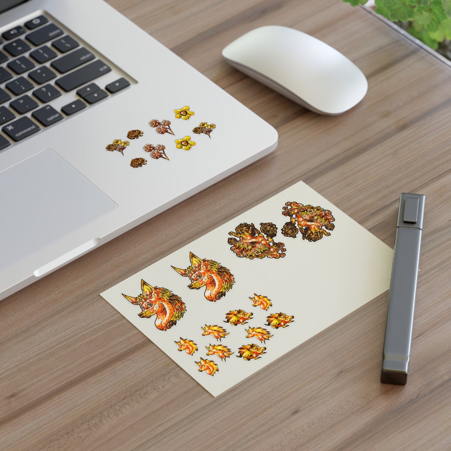 Aster the Fall Hedgehog Sticker Sheets 6"x4"
