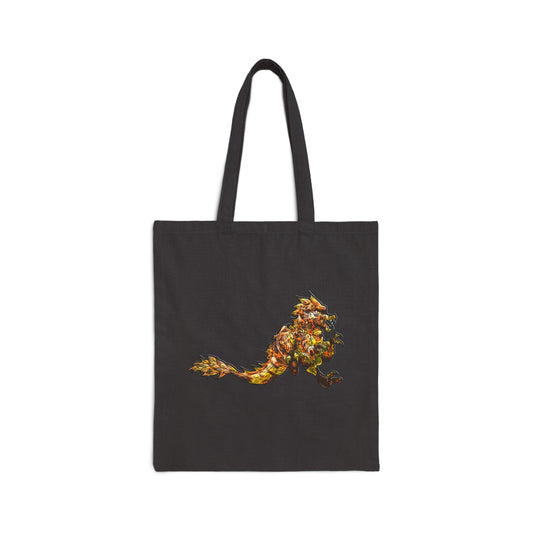 Caena the Raptor Cotton Canvas Tote Bag