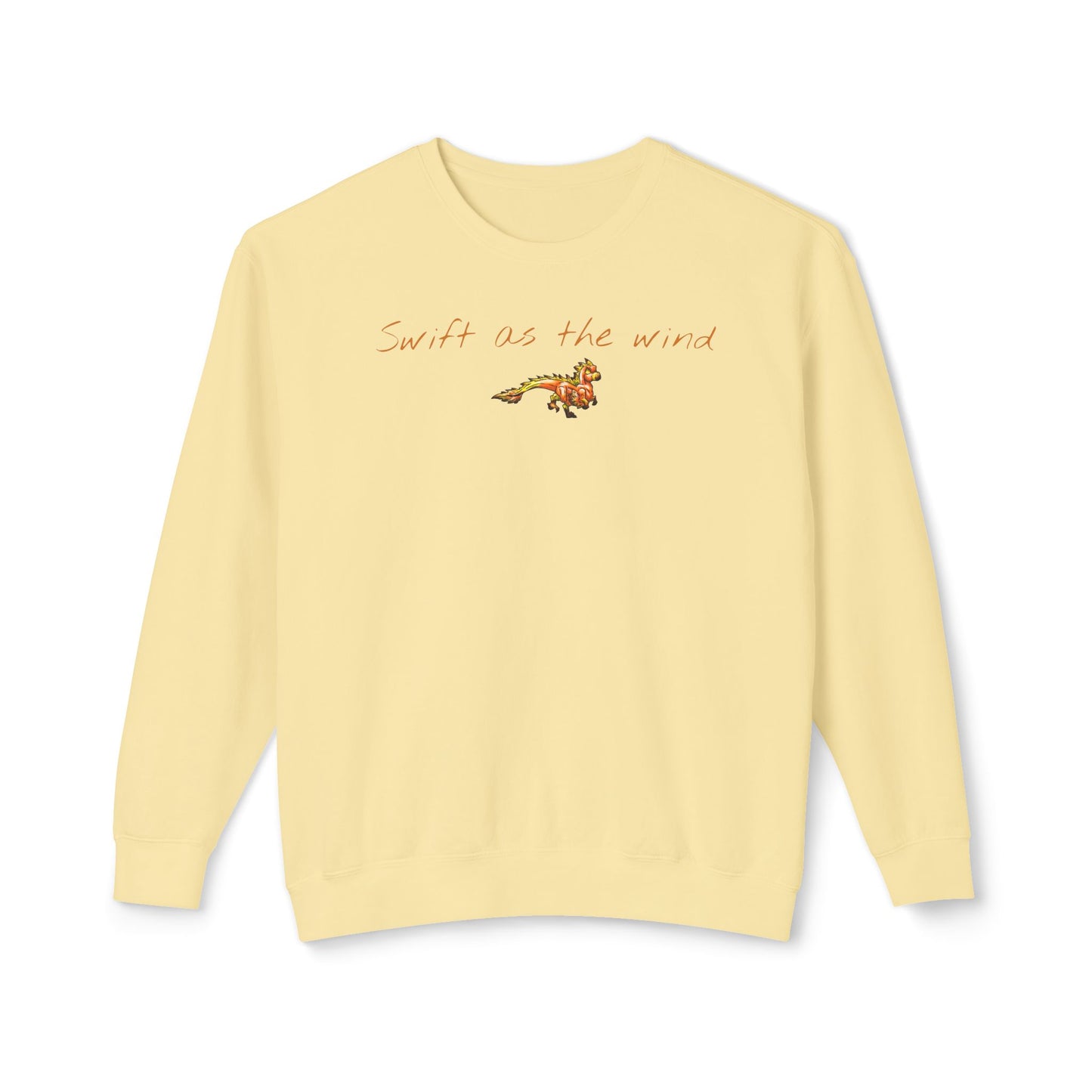 Chibi Caena the Raptor- Swift- Dinosaur art- Prehistoric- Crewneck