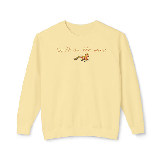 Chibi Caena the Raptor- Swift- Dinosaur art- Prehistoric- Crewneck