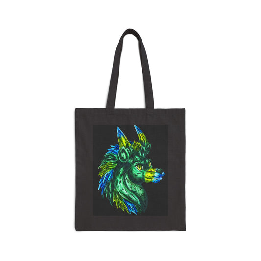 Clover the Hedgehog Cotton Canvas Tote Bag