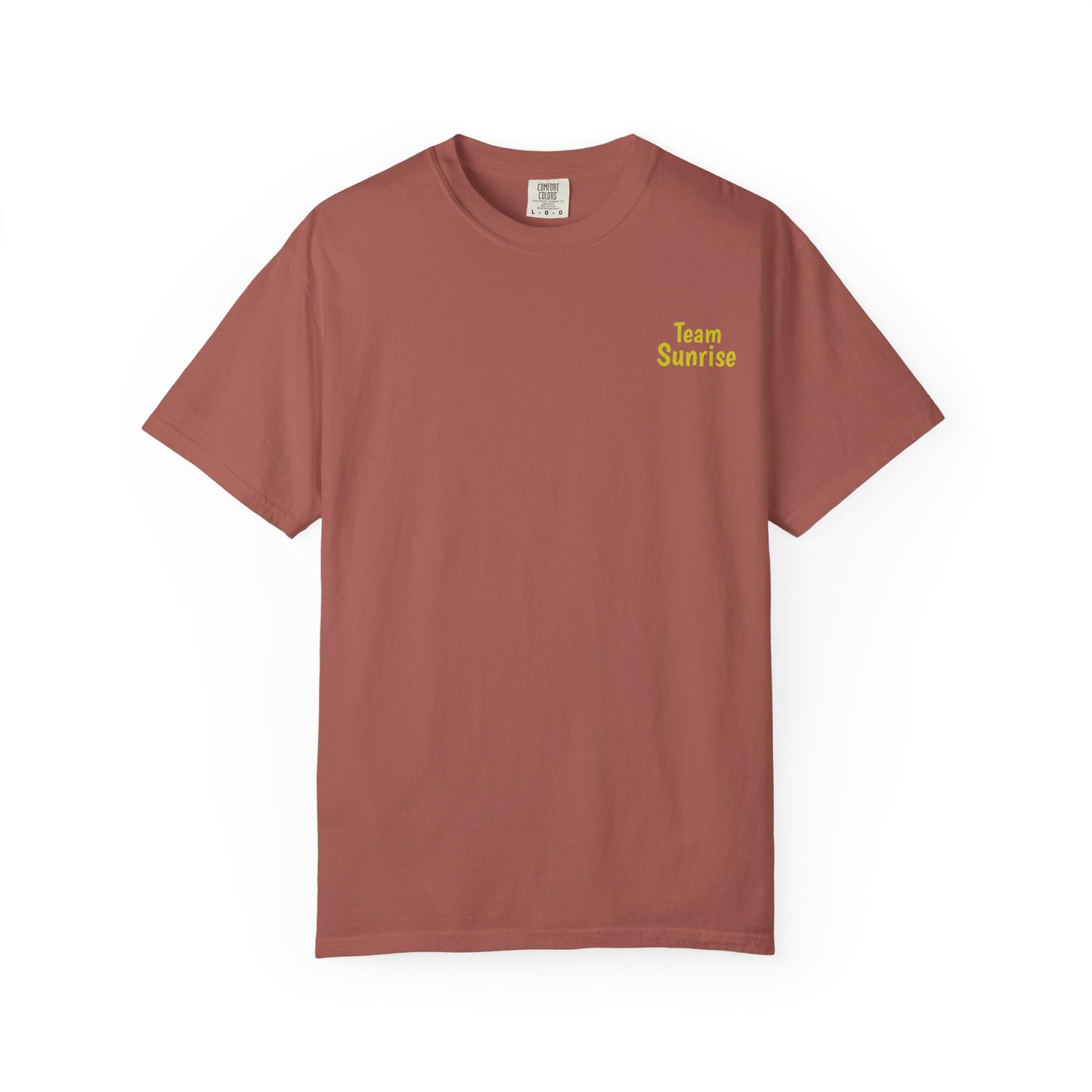 Team Sunrise Hippocampus – Golden Ocean Fantasy Art – Warm Fantasy Sea Creature Art- T-shirt