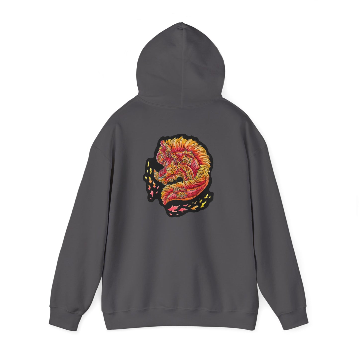 Fire Dragon Head Unisex Heavy Blend™ Hooded Sweatshirt