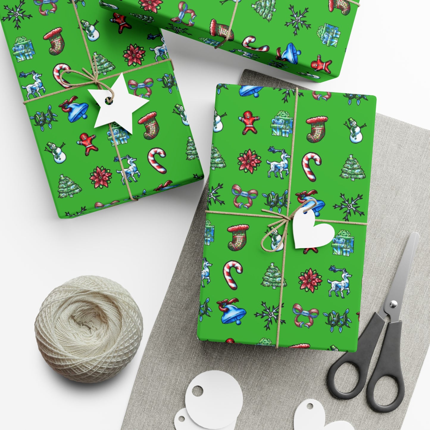 Christmas Symbols Gift Wrap Papers